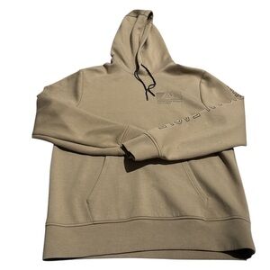 American Eagle Outfitters Men Tan Long Sleeve Pullover Hoodie Sweatshirt Medium